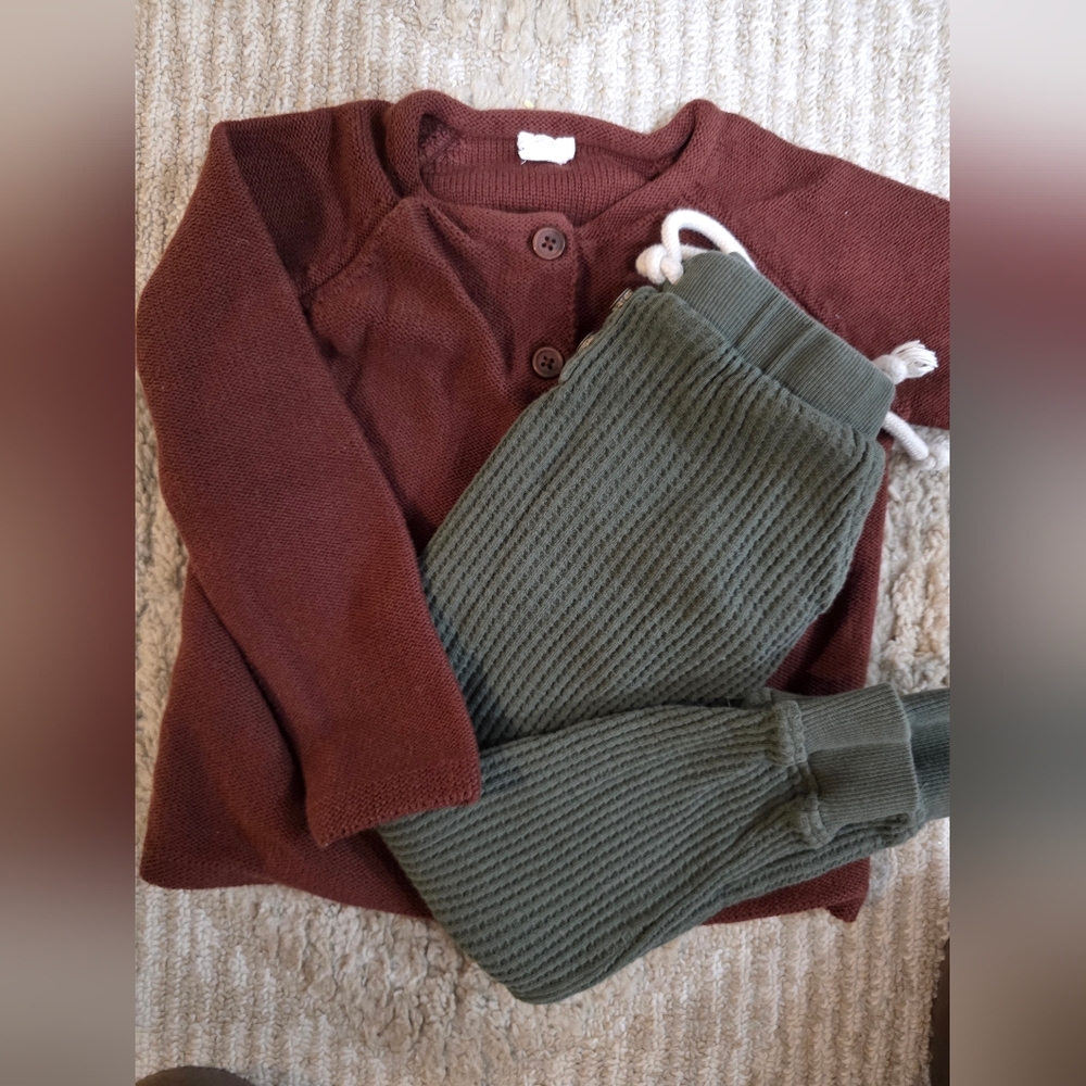 Kids Brown and Green Bottoms